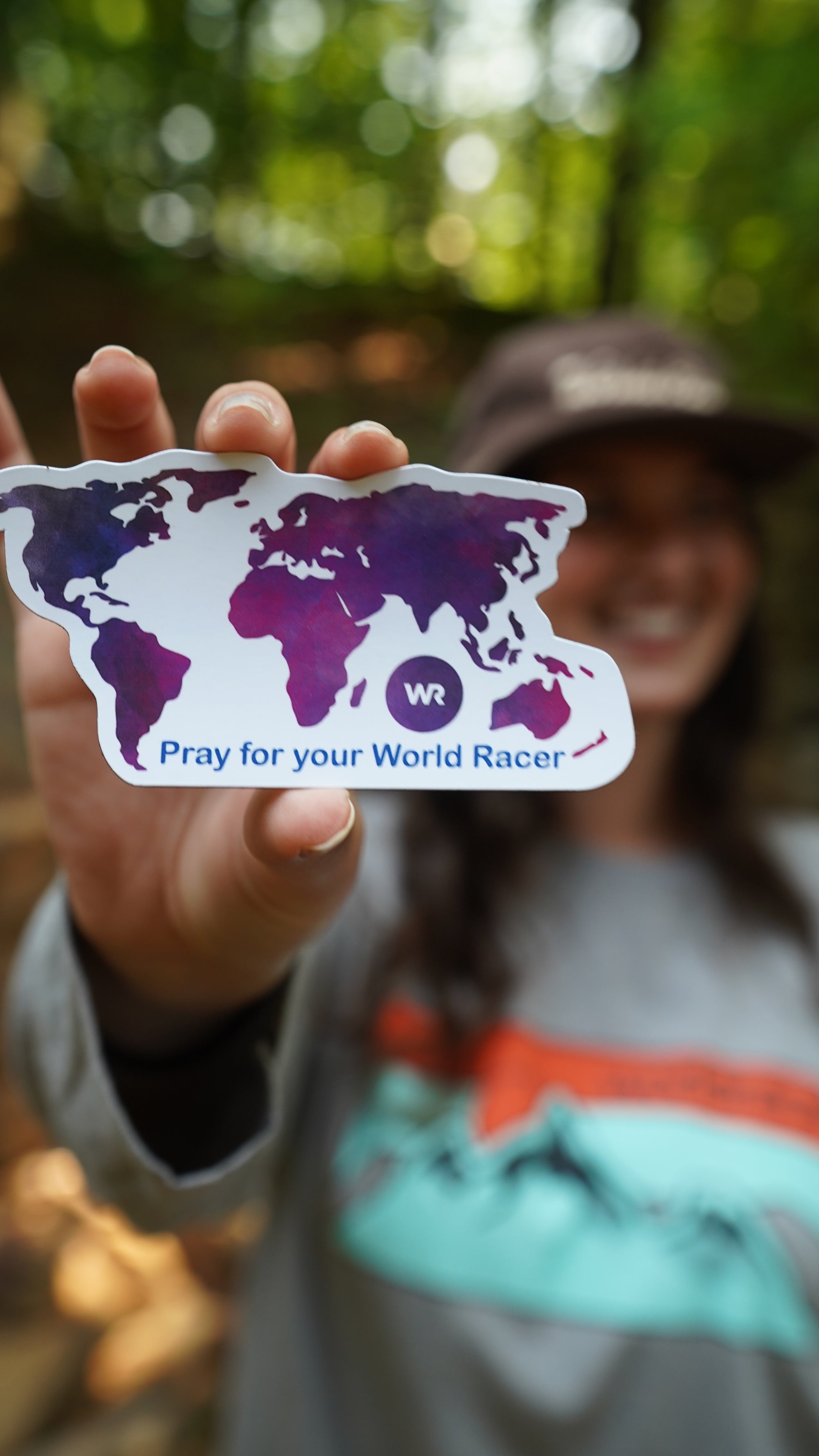 Pray for Your World Racer Magnet