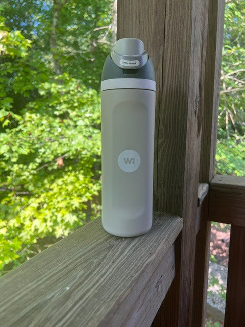 World Race Owala 24 oz Stainless Steel Water Bottle – Rock (Neutral Gray)